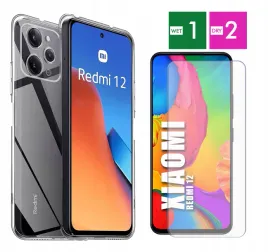 etui-do-xiaomi-redmi-12-4g-clear-case-wzmocnione-ochronne-pancerne-szklo