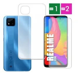 etui-do-realme-c20-clear-case-wzmocnione-ochronne-pancerne-szklo