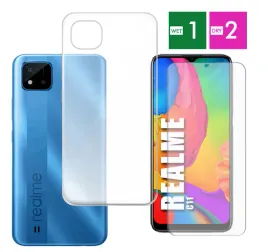 etui-do-realme-c11-clear-case-wzmocnione-ochronne-pancerne-szklo