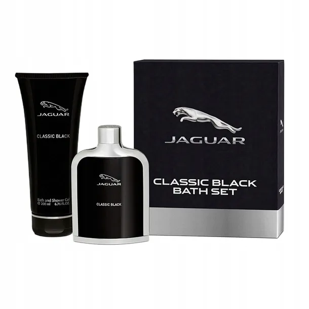 jaguar classic black woda toaletowa 100 ml   zestaw  