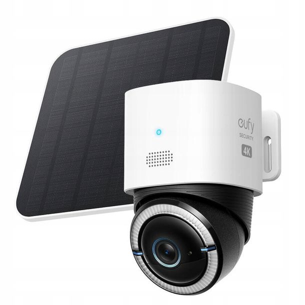 ﻿Kamera Eufy 4G LTE CAM S330 4K 360° Wi-Fi z panelem solarnym Zewnętrzna