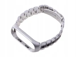 pasek-opaska-band-3-band-4-srebrno-czarna