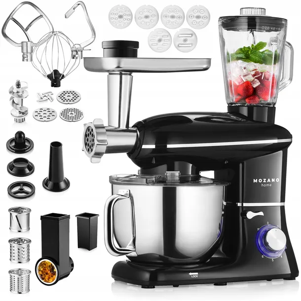 ROBOT KUCHENNY PLANETARNY MASZYNKA DO MIĘSA MIKSER BLENDER 6w1 MOCNY