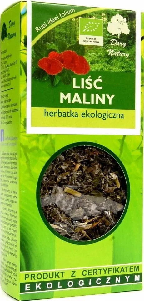 herbatka-bio-lisc-maliny-25-g-dary-natury-forma-lisciasta