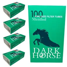 5-x-dark-horse-menthol-100-szt-gilzy-papierosowe-mietowe-mentolowe-8mm