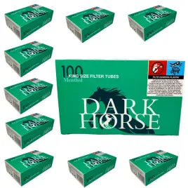 10-x-dark-horse-menthol-100-szt-gilzy-papierosowe-mietowe-mentolowe-8mm