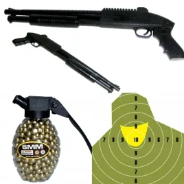 shotgun-mosberg-karabin-pistolet-na-kulki-kulki-i-tarcza
