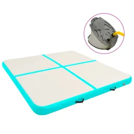 mata-gimnastyczna-z-pompka-200x200x10-cm-pvc-zielona
