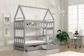 lozko-dzieciece-miadomek-podwojne-pietrowe-drewniane-szufladymateracegratis