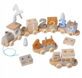 drewniana-kolejka-z-5-wagonikow-lokomotywa-zestaw-w077