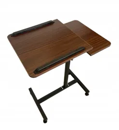 stolik-biurko-mobilne-na-kolkach-pod-laptopa-dwa-blaty-e055
