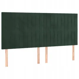 zaglowki-do-lozka-4-szt-ciemnozielone-90x
