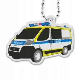 zawieszka-odblaskowa-van-policyjny-radiowoz-brelok-samochod-policja
