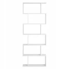 regal-z-polkami-na-ksiazki-plyta-wiorowa-laminowana-70x24x191cm-bialy