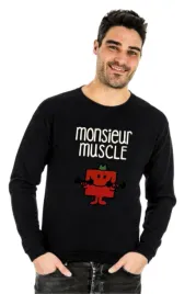 bluza-meska-monsieur-muscle-czarna-z-nadrukiem
