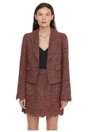 zakiet-damski-sinequanone-violaine-blazer-brazowy-krotki