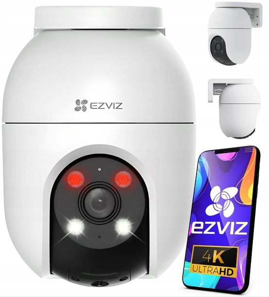 ﻿Kamera WiFi EZVIZ 8MPX C8c 4K Obrotowa Zewnętrzna Detekcja AI Śledzenie