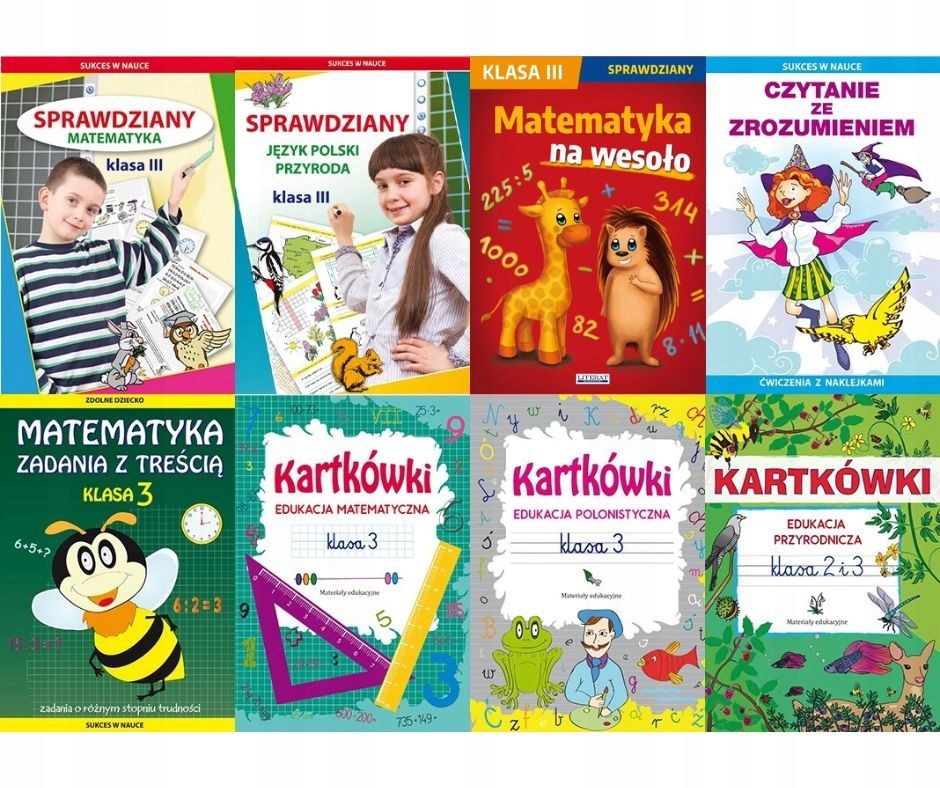Sprawdziany testy kartkówki klasa 3 szkoła podstawowa PAKIET