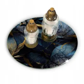 podstawka-ze-szkla-hartowanego-na-znicz-fi-30-cm-ozdobne-niebieskie-liscie