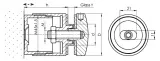rotula-fi-50-dystans-regulowany-przylacz-plaski-stan-nowy