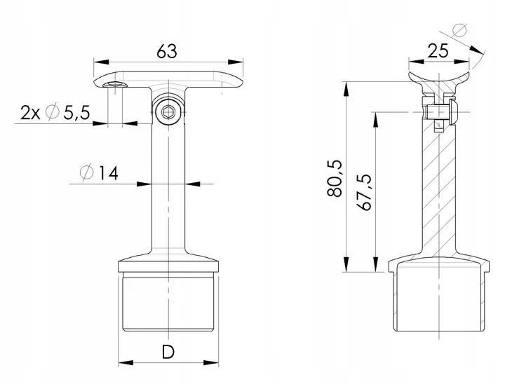 bolec-adapter-poreczy-prosty-regulowany-fi-48-3-rodzaj-uchwyt