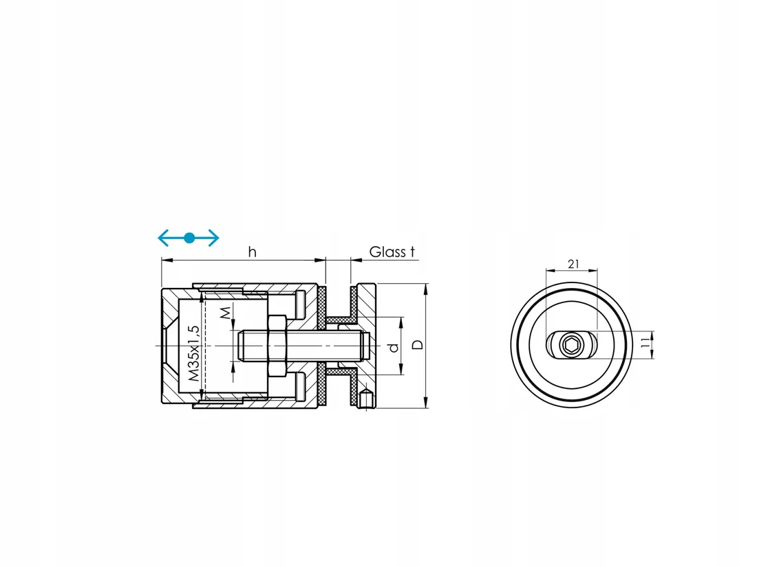 rotula-fi-40-dystans-regulowany-m10-satyna