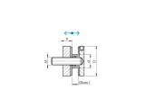 rotula-fi-40-dystans-regulowany-m10-satyna-stan-nowy