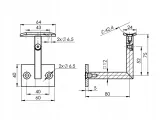 uchwyt-poreczy-sciennej-regulowanyfi-42-satyna-stan-nowy