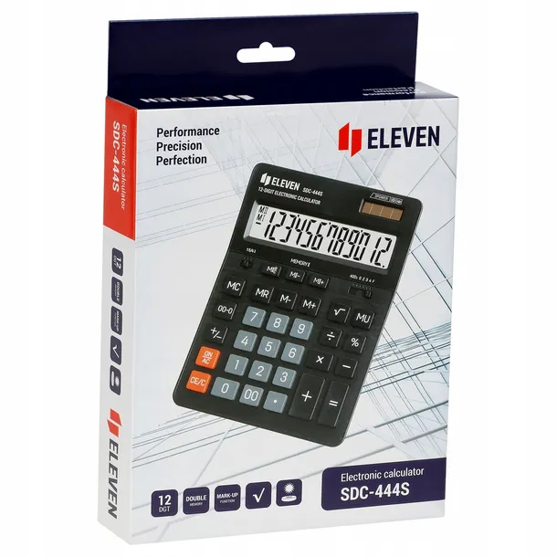 kalkulator-biurowy-eleven-sdc-444s-kolor-czarny
