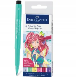 pisaki-artystyczne-manga-shojo-6x-faber-castell