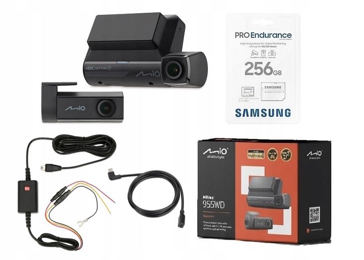 KAMERA MIO MIVUE 955W DUAL+256GB PRO+SMARTBOX IV