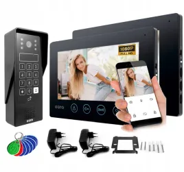 wideodomofon-wideofon-wifi-telefon-dwa-monitor-kod-brelok-aplikacja