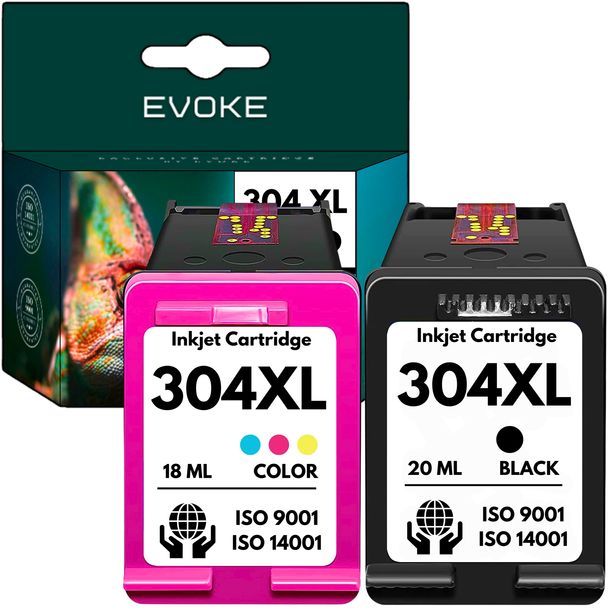 ﻿Tusz do HP 304 czarny + kolor XL | 100% poziom tuszu | 3x więcej wydruków