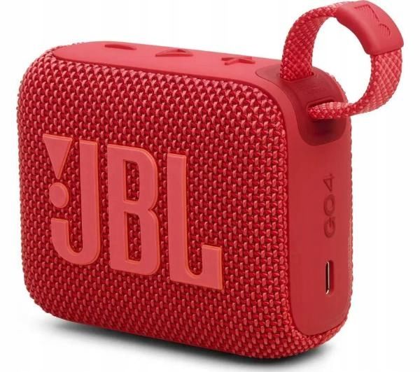 ﻿Głośnik przenośny JBL GO 4 Mobilny Bluetooth 4.2W Czerwony