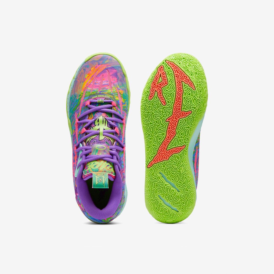 【のむのむ】PUMA LaMelo Ball MB.03 Be You PUMA X LaMelo Ball MB.03 'Be You' Purple/Pink/Green MENS 379899-01
