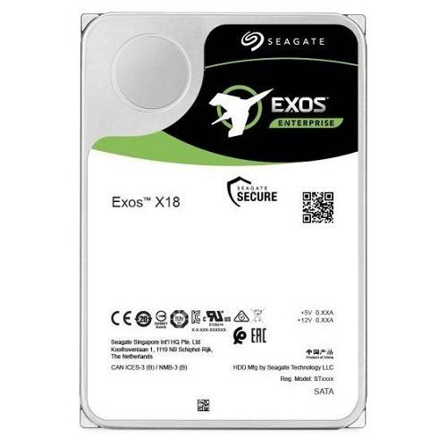 Dysk twardy Seagate Exos X18 3.5'' HDD 16TB 7200RPM SATA 6Gb/s 256MB | ST16