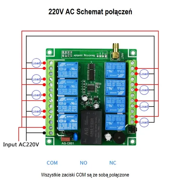 modul-przekaznika-rf-z-8ch-230v-model-8ch230vrf