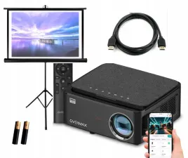 projektor-do-prezentacji-szkolen-kino-domowe-wifi-android-ekran-na-statywie