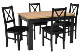 stol-rozkladany-80x120-160cm-4-krzesla-drewniane-tapicerowane-siedzisko