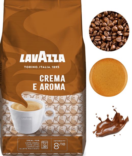 Zdjęcia - Kawa Lavazza Crema e Aroma 1kg  ziarnista 