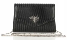 salvare-czarna-kopertowka-na-srebrnym-lancuszku-wazka-w73tm