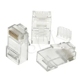 wtyk-rj45-kat-6-utp-alantec-przezroczysty-100szt
