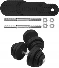 hantle-zeliwne-2x35-kg-gryf-talerze-zestaw-70kg