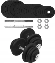 hantle-zeliwne-2x25kg-gryf-talerze-zestaw-50kg