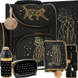 tornister-szkolny-plecak-dla-dziewczynki-zloty-kotek-futerko-5-elementow