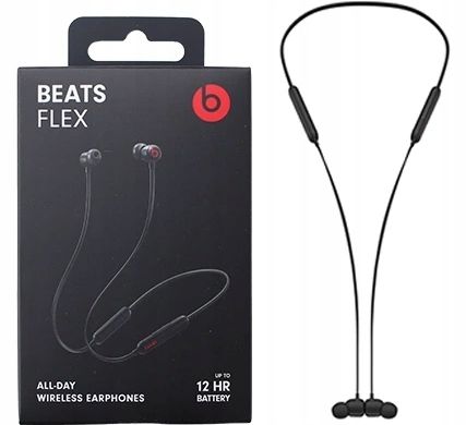 ORYGINALNE SŁUCHAWKI BEZPRZEWODOWE BLUETOOTH APPLE BEATS FLEX CZARNE