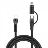 forever-kabel-2w1-usb-c-lightning-usb-c-10-m-60w-czarny