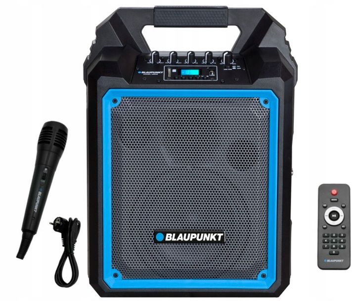 ﻿Głośnik przenośny kolumna Blaupunkt MB06 Bluetooth karaoke mikrofon pilot
