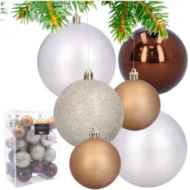 bombki-choinkowe-plastikowe-na-choinke-brazowe-rozne-rozmiary-26-sztuk