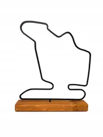 model-toru-hungaroring-wegry-f1-na-drewnianej-podstawce-f1-formula-1